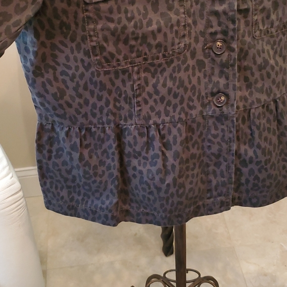 LOFT Large Petite Lightweight Leopard Fall Jacket - Picture 3 of 10
